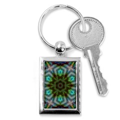 Art Background Flames Key Chain (Rectangle)