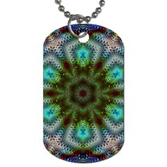 Art Background Flames Dog Tag (One Side)