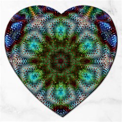 Art Background Flames Jigsaw Puzzle (Heart)