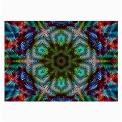 Art Background Flames Large Glasses Cloth (2 Sides) by Simbadda