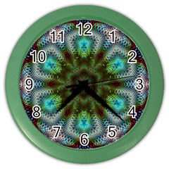 Art Background Flames Color Wall Clock