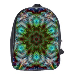 Art Background Flames School Bag (Large)