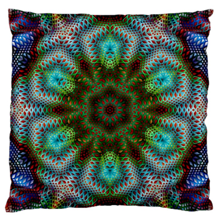 Art Background Flames Large Cushion Case (One Side)