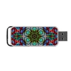 Art Background Flames Portable Usb Flash (one Side) by Simbadda