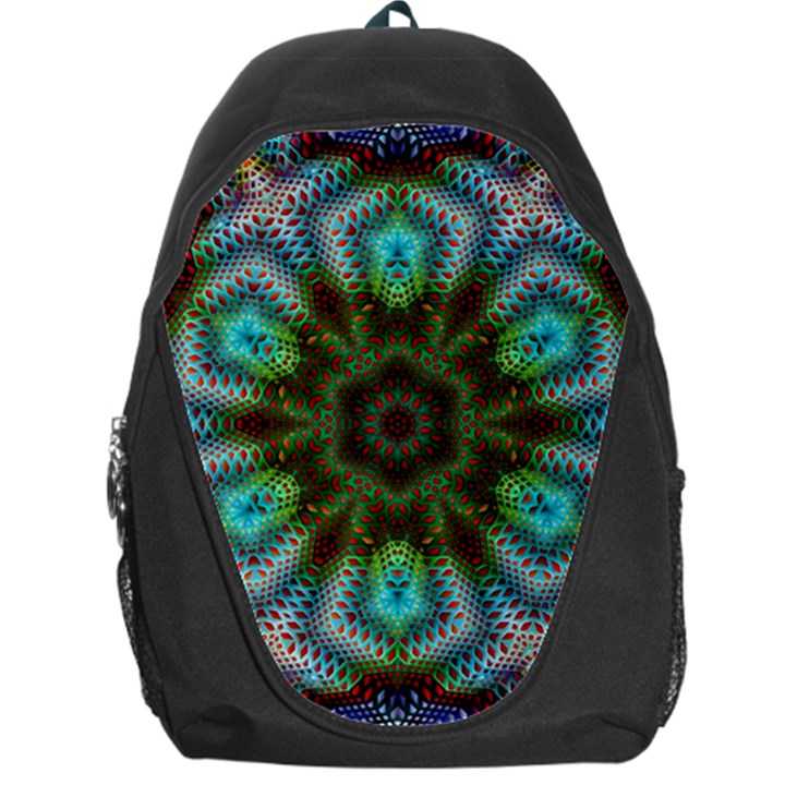 Art Background Flames Backpack Bag