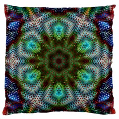 Art Background Flames Large Flano Cushion Case (Two Sides)