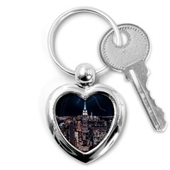 Architecture Buildings City Key Chain (heart) by Simbadda