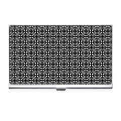 Pattern Background Black And White Business Card Holder