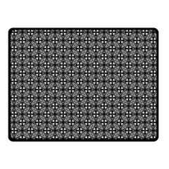 Pattern Background Black And White Double Sided Fleece Blanket (small)  by Simbadda