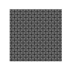 Pattern Background Black And White Small Satin Scarf (square) by Simbadda