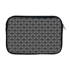 Pattern Background Black And White Apple Macbook Pro 17  Zipper Case by Simbadda