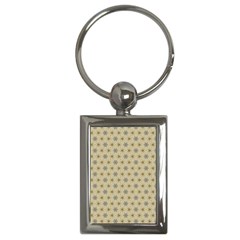 Star Basket Pattern Basket Pattern Key Chain (rectangle) by Simbadda