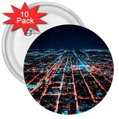 Aerial Shot Of Buildings 3  Buttons (10 Pack)  by Simbadda