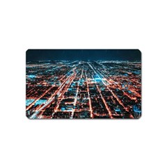 Aerial Shot Of Buildings Magnet (name Card) by Simbadda