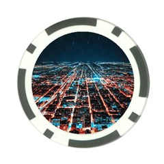 Aerial Shot Of Buildings Poker Chip Card Guard (10 Pack)