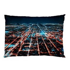 Aerial Shot Of Buildings Pillow Case (two Sides) by Simbadda