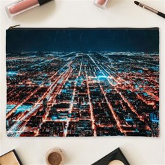 Aerial Shot Of Buildings Cosmetic Bag (xxxl) by Simbadda