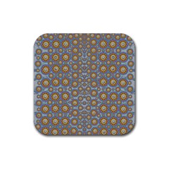 Florals Striving To Be In The Hole World As Free Rubber Coaster (square)  by pepitasart