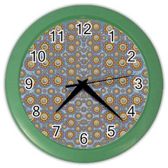 Florals Striving To Be In The Hole World As Free Color Wall Clock by pepitasart