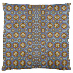 Florals Striving To Be In The Hole World As Free Large Cushion Case (one Side) by pepitasart