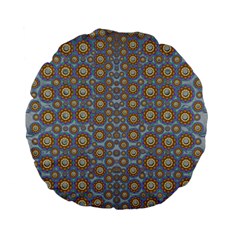 Florals Striving To Be In The Hole World As Free Standard 15  Premium Flano Round Cushions by pepitasart