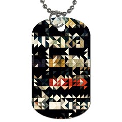 Art Design Color Banner Wallpaper Dog Tag (Two Sides)