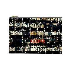 Art Design Color Banner Wallpaper Cosmetic Bag (Large)