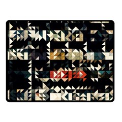 Art Design Color Banner Wallpaper Fleece Blanket (Small)