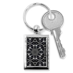 Fractal Science Art Technology Key Chain (rectangle) by Simbadda