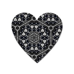 Fractal Science Art Technology Heart Magnet