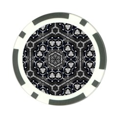 Fractal Science Art Technology Poker Chip Card Guard by Simbadda