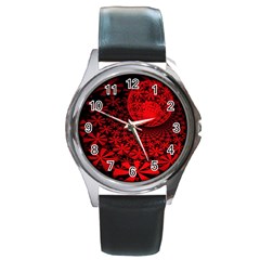 Fractals Fantasy Image Art Round Metal Watch by Simbadda