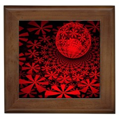 Fractals Fantasy Image Art Framed Tiles by Simbadda