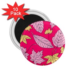 Autumn Dried Leaves Dry Nature 2.25  Magnets (10 pack) 