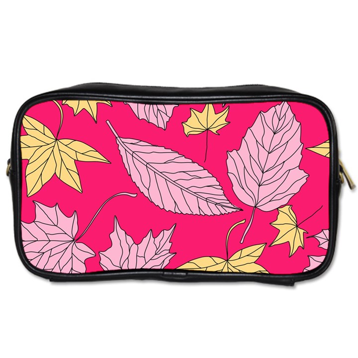 Autumn Dried Leaves Dry Nature Toiletries Bag (Two Sides)