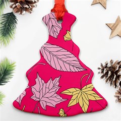 Autumn Dried Leaves Dry Nature Christmas Tree Ornament (Two Sides)