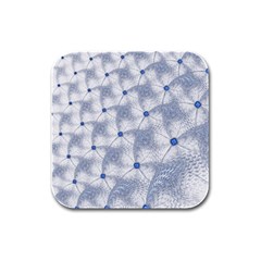 Fractal Art Artistic Pattern Rubber Square Coaster (4 Pack)  by Simbadda