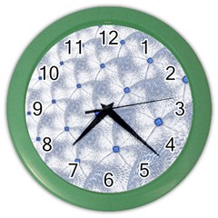 Fractal Art Artistic Pattern Color Wall Clock by Simbadda