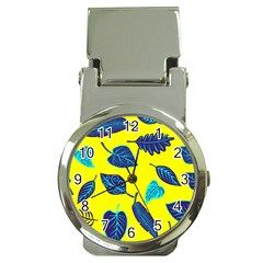 Leaves Pattern Picture Detail Money Clip Watches by Simbadda