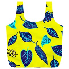 Leaves Pattern Picture Detail Full Print Recycle Bag (xl) by Simbadda