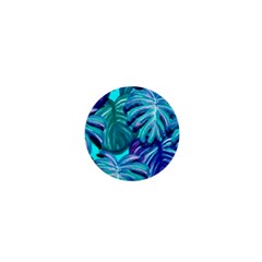 Leaves Tropical Palma Jungle 1  Mini Buttons by Simbadda