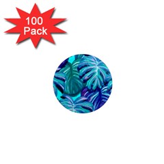 Leaves Tropical Palma Jungle 1  Mini Magnets (100 Pack)  by Simbadda