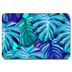 Leaves Tropical Palma Jungle Large Doormat  by Simbadda