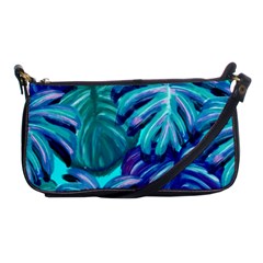 Leaves Tropical Palma Jungle Shoulder Clutch Bag by Simbadda