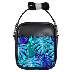 Leaves Tropical Palma Jungle Girls Sling Bag by Simbadda