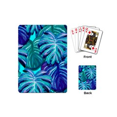 Leaves Tropical Palma Jungle Playing Cards Single Design (mini) by Simbadda