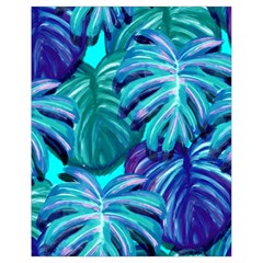 Leaves Tropical Palma Jungle Drawstring Bag (small) by Simbadda