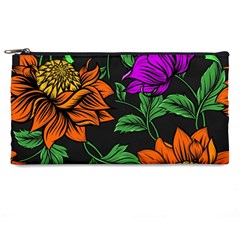 Floral Background Drawing Pencil Cases by Simbadda