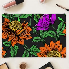 Floral Background Drawing Cosmetic Bag (xxl) by Simbadda