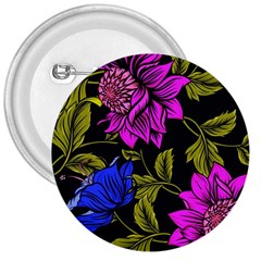 Botany Floral Flower Plant Petals 3  Buttons by Simbadda